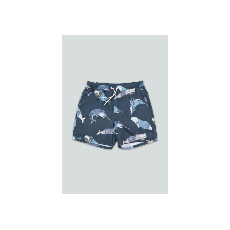 LAKOR - WHALES SWIM SHORTS - Blueberry