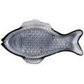 IB LAURSEN - Fiskefad stor mrkeblt glas