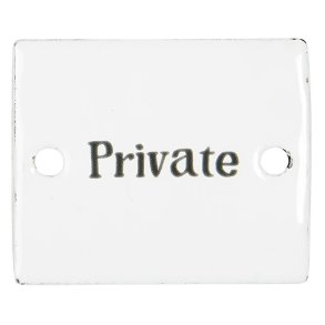 IB LAURSEN - Skilt emalje - Private