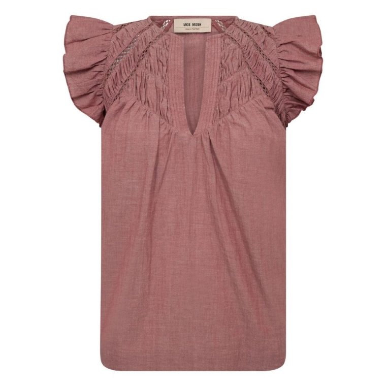 Mos Mosh - MMWoda Izha Blouse - Cowhide