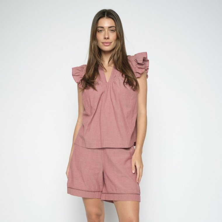 Mos Mosh - MMWoda Izha Blouse - Cowhide