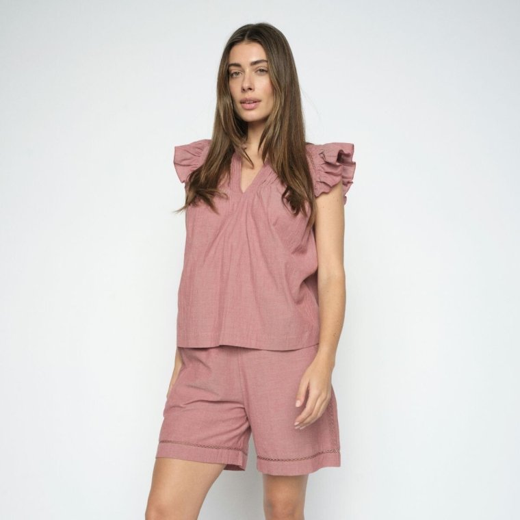 Mos Mosh - MMWoda Izha Blouse - Cowhide