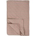 Ib Laursen - Quilt sand m/dusty plum striber