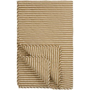 Ib Laursen - Quilt sand m/ochre green striber