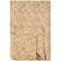 Ib Laursen - Quilt gul m/gule, bl�, orange og lilla blomster