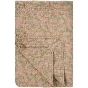 Ib Laursen - Quilt m/gr�nt og rosa paisleym�nster