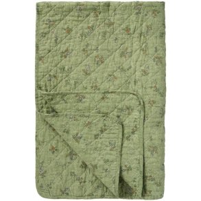 Ib Laursen - Quilt gr�n m/blomsterranker