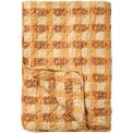 IB LAURSEN - Quilt m/orange, rdt og grnt blokmnster