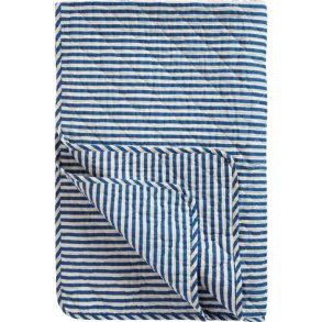 Ib Laursen - Quilt m/off white og bl� striber
