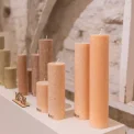 KunstIndustrien - Upcycled Olive Wax Calendar Candles - 6 cm x 28 cm