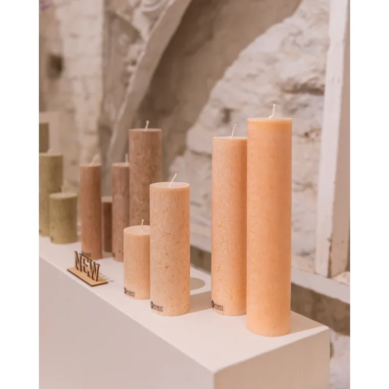 KunstIndustrien - Upcycled Olive Wax Calendar Candles - 6 cm x 28 cm