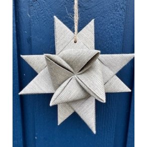 Stjernefabrikken - Sejldug julestjerne - Beige chin