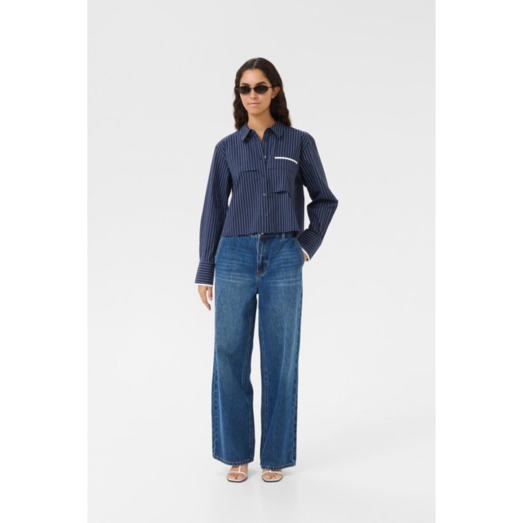 Karen By Simonsen - KBAmy Malle Shirt - Inkwell stripe