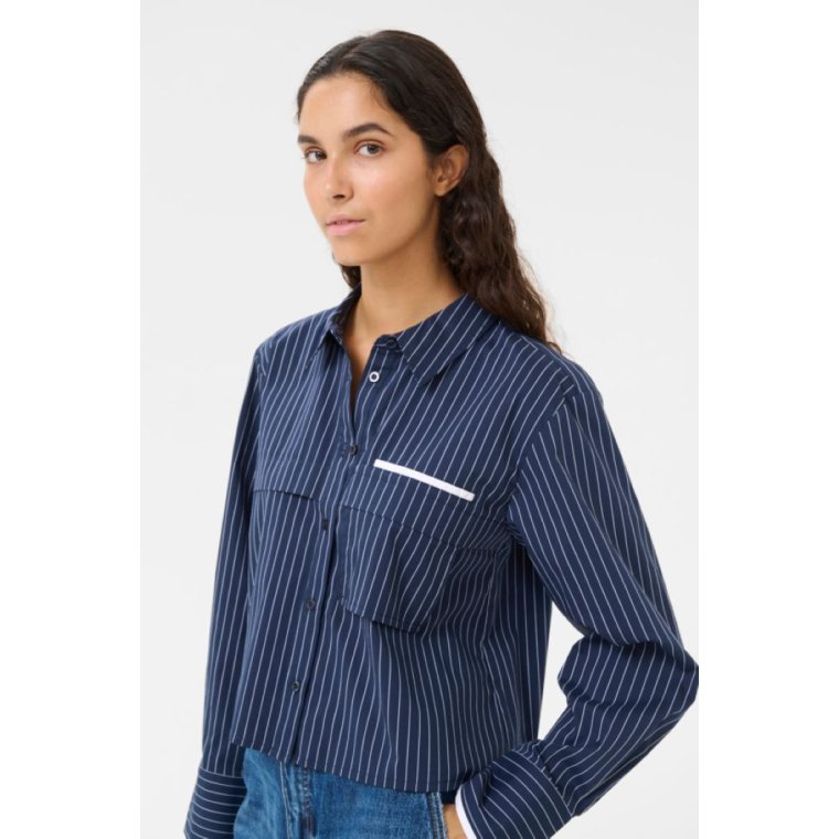 Karen By Simonsen - KBAmy Malle Shirt - Inkwell stripe