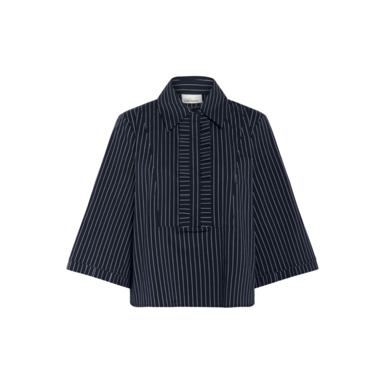 Karen By Simonsen - KBAmy Silke Blouse - Inkwell stripe