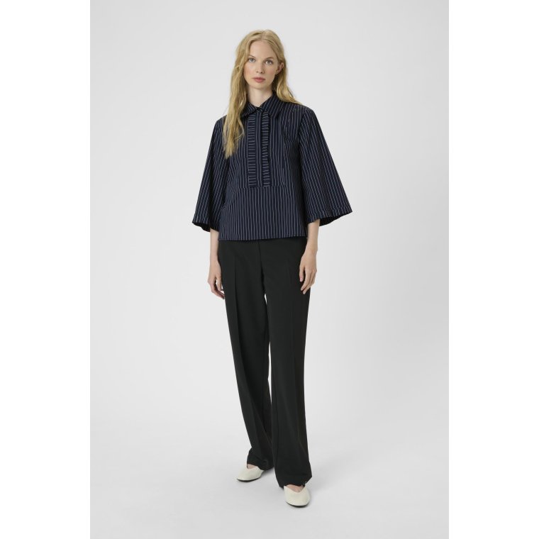 Karen By Simonsen - KBAmy Silke Blouse - Inkwell stripe