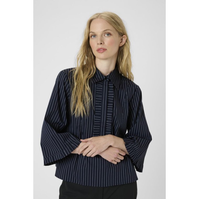Karen By Simonsen - KBAmy Silke Blouse - Inkwell stripe