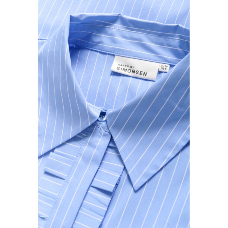 Karen By Simonsen - KBAmy Silke Blouse - Della Robbia Blue stripe