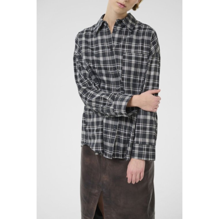 Karen By Simonsen - KBBelis Oversize Shirt - Thunderstorm Check