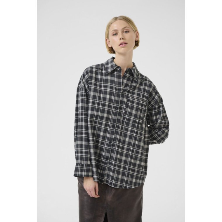 Karen By Simonsen - KBBelis Oversize Shirt - Thunderstorm Check
