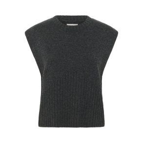 Karen By Simonsen - KBBerenice Waistcoat - Dark Gray Melange
