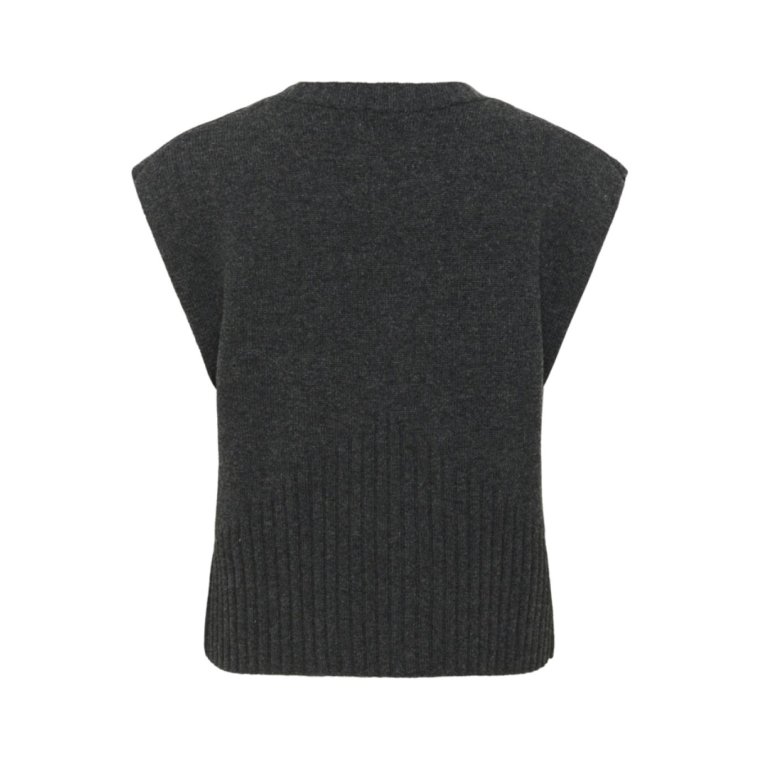 Karen By Simonsen - KBBerenice Waistcoat - Dark Gray Melange