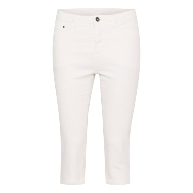 Kaffe - KAzelina capri Jeans - WHITE