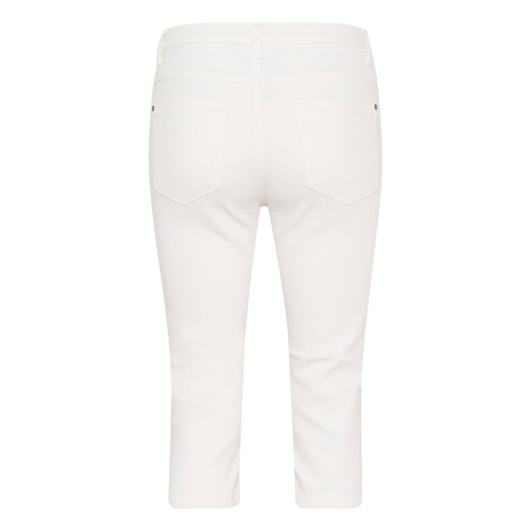 Kaffe - KAzelina capri Jeans - WHITE