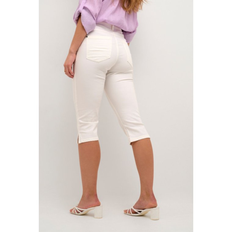 Kaffe - KAzelina capri Jeans - WHITE