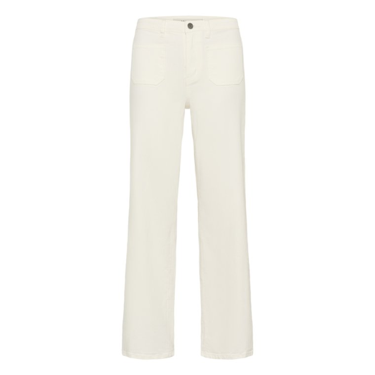 Kaffe - KAbrook HW Reg Fit Jeans - WHITE