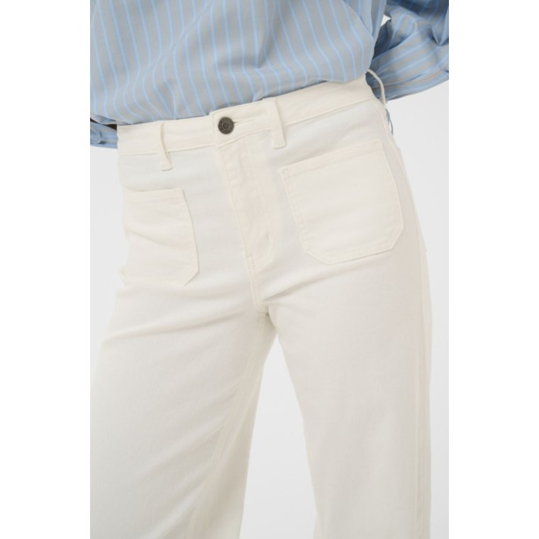 Kaffe - KAbrook HW Reg Fit Jeans - WHITE