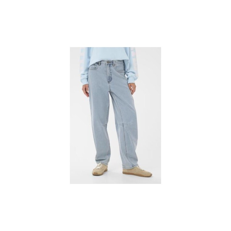 KAFFE - KAminna Barrel Jeans - Light Blue Washed Denim