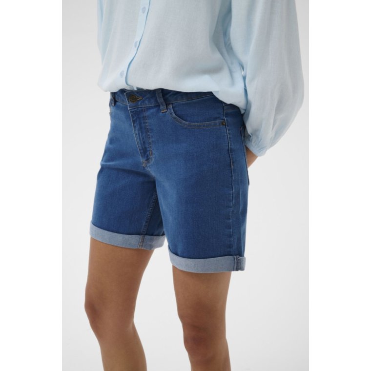 Kaffe - KAvilma Denim Shorts - Medium Blue Denim
