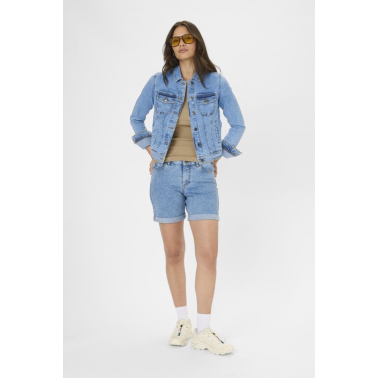 Kaffe - KAvilma Denim Shorts - Washed Blue Denim