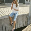 Kaffe - KAvilma Capri Jeans - Washed Blue Denim
