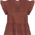 Kaffe - KAvalerie Top - BROWN