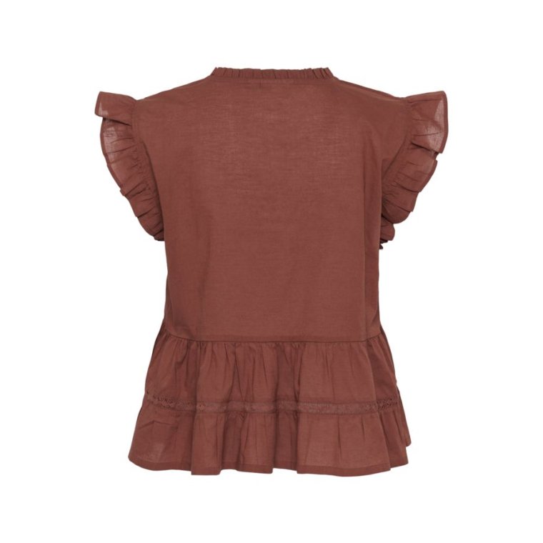 Kaffe - KAvalerie Top - BROWN