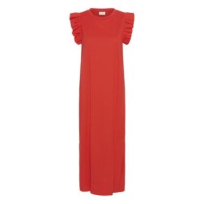 KAFFE - KAcelina Flounce Dress - RED