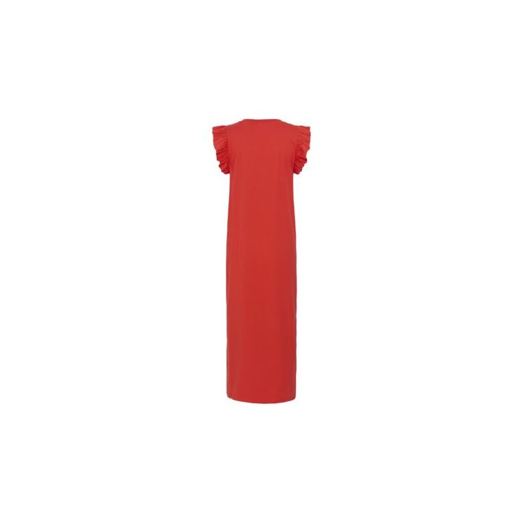 KAFFE - KAcelina Flounce Dress - RED