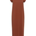 KAFFE - KAcelina Flounce Dress - BROWN