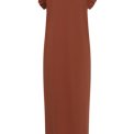 KAFFE - KAcelina Flounce Dress - BROWN