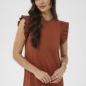 KAFFE - KAcelina Flounce Dress - BROWN