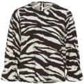Kaffe - KAviky Blouse - Coffee Bean/Turtledove Animal