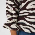 Kaffe - KAviky Blouse - Coffee Bean/Turtledove Animal