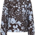 Kaffe - KAnadira Blouse - Coffee Bean/Blue Fog Flower