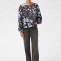 Kaffe - KAnadira Blouse - Coffee Bean/Blue Fog Flower