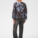 Kaffe - KAnadira Blouse - Coffee Bean/Blue Fog Flower