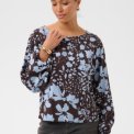 Kaffe - KAnadira Blouse - Coffee Bean/Blue Fog Flower
