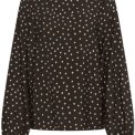Kaffe - KAnadira Blouse - Coffee Bean Turtledove Dot