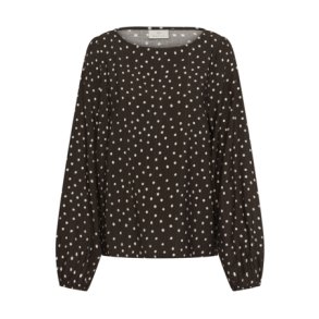 Kaffe - KAnadira Blouse - Coffee Bean Turtledove Dot